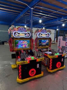 Mini 220V LED Arcade Máy 1-năm cổ điển tự động in kỹ thuật số giả lập tiếng Anh nhựa đua Đồng xu-hoạt động trò chơi - Product Image 4