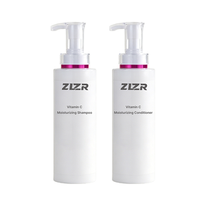 Shampooing et après-shampoing 2-en-1 personnalisé au logo, à l'huile d'argan et au miel, hydratant biologique, anti-frisottis, lissant, volumisant, aux acides aminés et vitamine C - Product Image 1