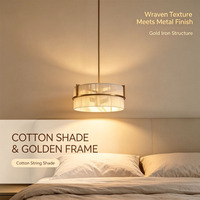 Lustre décoratif en fer et coton pour la maison, avec plusieurs douilles E26/E27, luminaire suspendu pour l'intérieur