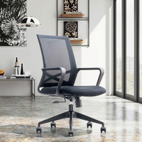 Chaise de bureau exécutive ergonomique pivotante professionnelle, hauteur réglable, dossier en maille, design moderne, confortable pour le bureau à domicile