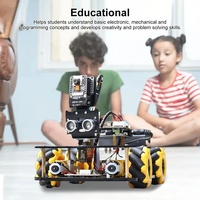 ESP32 CAM WiFi Smart Robot Car Starter Kit de Programación de Coche Aprendizaje Educativo TT Motor Mecanum Rueda Chasis Kit Ultraso