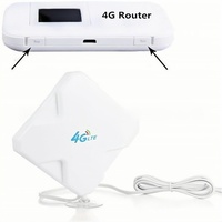 Antenne 4G LTE 35dBi double TS9 CRC9 à ventouse, amplificateur de signal pour modem routeur, câble en cuivre RG174 de 2M, antenne panneau omnidirectionnelle