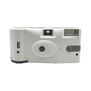 Appareil photo jetable 2025 avec logo personnalisé, blanc, 35 mm, à usage unique, avec bouton - Product Image 1