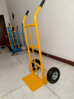 Chariot à main en métal à deux roues, capacité de charge de 250 kg, robuste et durable, équipement de manutention pour entrepôt, OEM