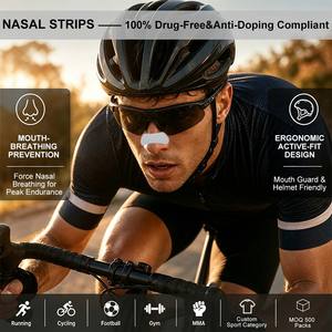 Tiras Nasales Deportivas Transparentes Extra Fuertes e Impermeables con Certificación CE de Anthrive, para Respirar y Evitar los Ronquidos Durante el Sueño - Product Image 2
