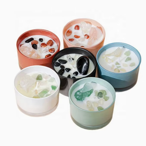 เทียนหอมคริสตัลธรรมชาติ, เทียนถ้วยไขถั่วเหลืองบำบัดพลังงาน, ของตกแต่งบ้าน ช่วยการนอนหลับ ของขวัญ ราคาโรงงาน - Product Image 4