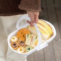 Conteneur d'emballage jetable pour poulet rôti avec couvercle transparent anti-buée pour poulet entier, canard rôti et poulet frit
