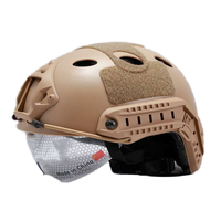 Casque tactique de terrain extérieur en plastique ABS durable de marque PF, version simple, équipement de sécurité PJ FAST