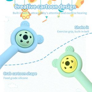 Mordedor de Silicona PP de Grado Alimenticio con Forma de Palma para Bebés Mayores de 3 Meses, Alivio y Calma para la Dentición - Product Image 4