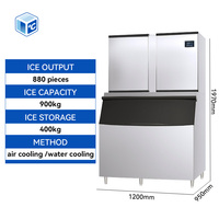 Machine à glaçons commerciale automatique haute capacité 900 kg/24 h pour la vente en gros