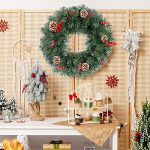 New Style Christmas Decoration Garlands Handcrafted Realistic Christmas <b>Wreaths</b> 30/40/50cm <b>Door</b> <b>Hangers</b> - Product Image 2