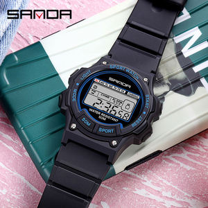 Sanda 6020 Promotional Digital <b>Women</b> <b>Watches</b> Luminous Chrono Water Resistant LED Electronic Fashion Girls Sport Wrist <b>Watch</b> - Product Image 2