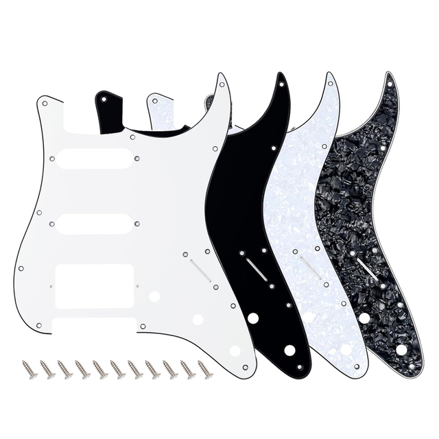 Wholesale 4 Colors ST Style Guard Board 11-Hole 3 Ply HSS Standard Stratocaster Electric Guitar Scratch Plate Pickguard