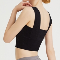 Nouveau débardeur de sport d'été pour femme, soutien-gorge de sport à maintien moyen, absorbant la transpiration, séchage rapide, sans armatures, idéal pour le yoga