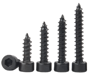 M2 M3 M3.5 M4 M5 M6 Grade 8.8 <strong>Black</strong> Hexagon Socket Cup Head Self Tapping Set <strong>Screw</strong> <strong>Wood</strong> <strong>Screw</strong> - Product Image 3