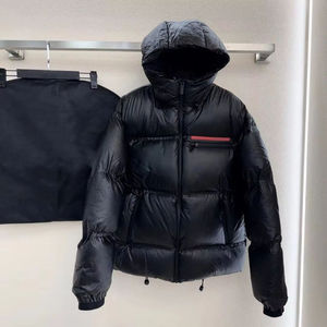 Manteau d'hiver pour homme, noir, à capuche, fermeture éclair, décontracté, épais, imperméable, 90% duvet, coupe classique - Product Image 4