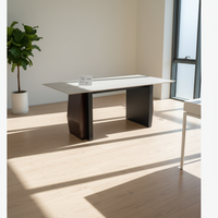 Ensemble de table à manger en bois massif de noyer de luxe moderne pour restaurant et salle à manger à domicile
