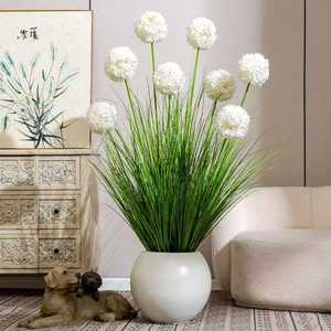 Plantas Artificiales de Seda, 8 Cabezas, Diente de León, Bonsái Gigante, Cultivo en Maceta, Setaria Viridis, Cebada, <span class=keywords><strong>Hortensia</strong></span> - Product Image 5