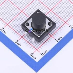 TSF001A08526A Tactile Switch DIP-4P,12x12mm Switch Round Button 2.6N Through Hole 12mm - Product Image 1