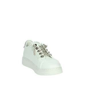 Zapatillas Deportivas para Niña Ferre, Blancas y Plateadas, con Suela Gruesa, Zapatos de Moda - Product Image 5