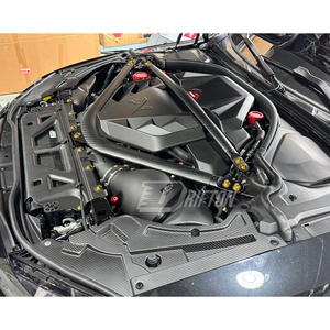 ฝาครอบแผงไฟหน้าห้องเครื่องยนต์คาร์บอนไฟเบอร์แบบแห้ง สำหรับ BMW G87 M2 ปี 2023-2027 - Product Image 4