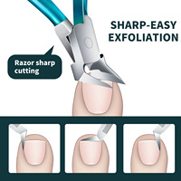 Coupe-ongles incarné en acier inoxydable à pointe pointue de 120 degrés Coupe-ongles à lame droite Coupe-ongles incarnés et épais