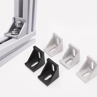 Fournisseur d'aluminium 2040 2020 4080, profilés en aluminium anodisé noir, accessoires de cadre en T, profilés en aluminium industriels