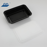 GD G-9632 32oz Récipient pour préparation de repas au micro-ondes Bol alimentaire en plastique pour la préparation de repas Assiettes et bols en plastique