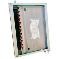 Plateau de raccordement de fibres optiques intégré 12 cœurs monté en rack, boîtier de distribution de fibres optiques
