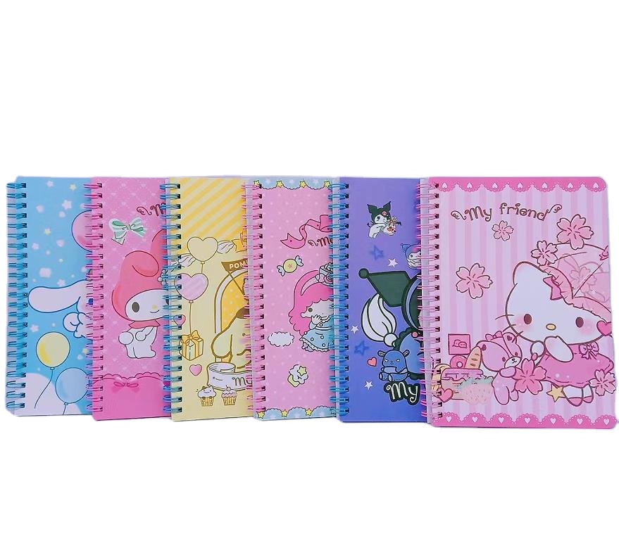 Блокнот ZG-Sanrio для записи повседневной жизни, милый мультяшный детский изысканный планировщик, блокнот А5