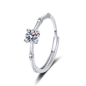 Bague en cuivre plaqué argent à motif géométrique unique, design torsadé délicat, bague en zircon, cuivre plaqué argent, vente en gros disponible - Product Image 2