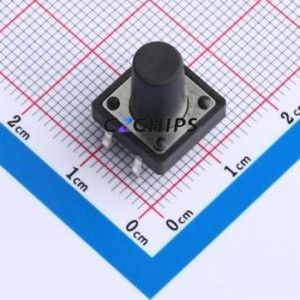 KH-12X12X14H-TJ Tactile Switch Through hole Component (THT)-4P,12x12mm Switch 12mm 12mm 14mm - Product Image 1