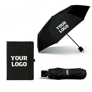 Wholesale Promo <b>Windproof</b> Sun Parasol Custom With Logo Business Gift 3 Folding Uv Automatic <b>Umbrella</b> for Rain - Product Image 1