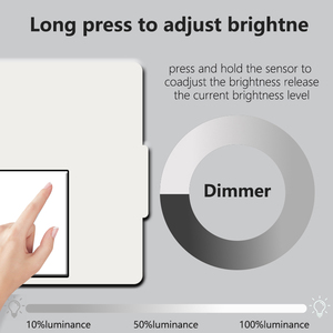 Đơn Nút Led Gương mờ cảm biến cảm ứng chuyển đổi 36W kết nối được xây dựng trong ổ điện thiết bị chuyển mạch Quy Nạp Loại sản phẩm - Product Image 5