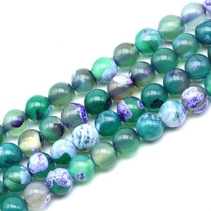 Nhà Sản Xuất Giá Rẻ Giá 8Mm Vòng Màu Xanh Sapphire Lỏng Đá Quý Hạt - Product Image 6