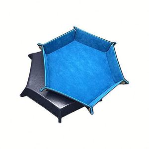 Plateau à dés pliable en cuir PU de qualité supérieure, multicolore, durable, portable, pour jeux de table RPG DND - Product Image 3