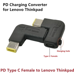 Adaptador de carga de alimentación de Punta Delgada de entrada hembra USB tipo C PD de 65W para Lenovo B50 G40 G50 G70 G505S Z40 Z50 Z70 (Square <span class=keywords><strong>A</strong></span>) - Product Image 1