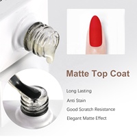 Gelsky No Wipe Gel Top Coat Nail Supplier Matte Top Coat Gel Polish Nail Polish Custom Logo Label UV Gel Nail Glue