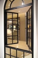 Ventana Francesa Moderna con Rejillas