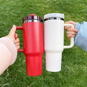 Gobelet noir plaqué avec revêtement en poudre, capacité 40 oz, avec poignée, gravure laser H2.0 - Product Image 2