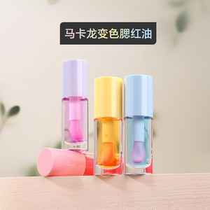 Macaron Colored Color Changing <b>Blush</b> Oil 5ml Liquid <b>Blush</b> With Large Brush Head Fine Shimmer For Face - Product Image 5