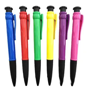 Bolígrafos gigantes de plástico para niños, bolígrafos grandes de plástico en promoción, increíble, Jumbo, gran diversión, tamaño grande de 28cm