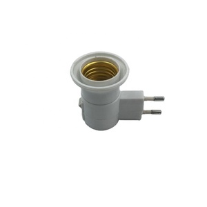 Adaptador Convertidor de <span class=keywords><strong>Base</strong></span> de Lámpara LED Nocturna E27 a Enchufe Europeo de <span class=keywords><strong>2</strong></span> Pines - Product Image 1