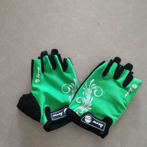 Bicycle <b>Gloves</b> Half Finger Blue Nylon Breathable Cycling <b>Gloves</b> For Adults Unisex - Product Image 3