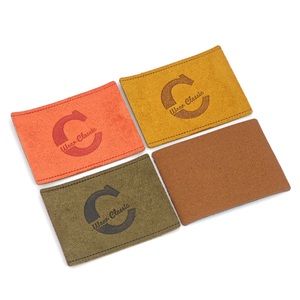 Custom logo pu leather bag <b>tags</b> Embossed Leather Patch leather labels for Jeans handbags Garment - Product Image 1