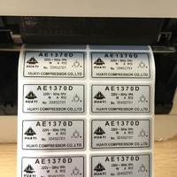 Étiquettes d'identification d'actifs pré-imprimées avec code QR et code-barres de qualité industrielle, autocollants et étiquettes d'identification d'actifs fixes, impression d'étiquettes