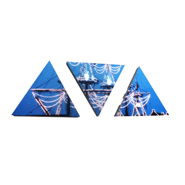 Yake Full Color Hd Irregular Led Display Triangle Pyramid Shape Led Display