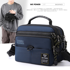 Bolso cruzado Meipower para hombre, bolso de pecho multifuncional de nailon azul real para uso diario con almacenamiento para teléfono y tarjetas - Product Image 4