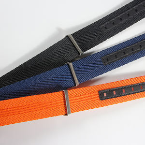 अनुकूलित एकल पास प्रीमियम नायलॉन घड़ी पट्टियाँ 18 मिमी 20 मिमी 21 मिमी 22 मिमी सांस लेने योग्य हर्ग्रिबोन नायलॉन + वास्तविक चमड़े की घड़ी बैंड - Product Image 5