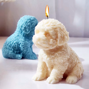 3D Cute Puppy <b>Silicone</b> Crafts Mold Big Sitting Teddy Dog Scented Candle Gypsum Resin Cement Hand Soap Chocolate Baking <b>Tools</b> - Product Image 3